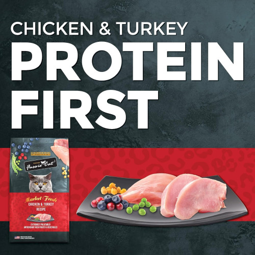 Fussie Cat 10lb Market Fresh ((Chicken & Turkey Recipe)) 高竇貓 無穀物全齡貓糧 雞肉及火雞配方 10磅 (FU-CT3) Fussie Cat 10lb Market Fresh ((Chicken & Turkey Recipe)) 高竇貓 無穀物全齡貓糧 雞肉及火雞配方 10磅 (FU-CT3)